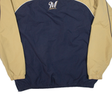 MLB Brewers Mens Sweatshirt Blue V-Neck USA XL