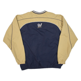 MLB Brewers Mens Sweatshirt Blue V-Neck USA XL