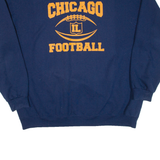 JERZEES Chicago Football Mens Sweatshirt Blue USA 2XL
