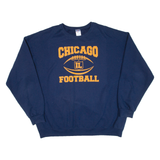 JERZEES Chicago Football Mens Sweatshirt Blue USA 2XL