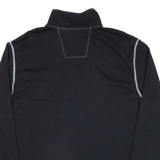 NAUTICA Mens Sweatshirt Black 1/4 Zip 2XL