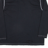 NAUTICA Mens Sweatshirt Black 1/4 Zip 2XL