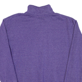 CHAMPION Womens Sweatshirt Purple 1/4 Zip M
