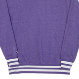 CHAMPION Womens Sweatshirt Purple 1/4 Zip M