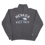 CHAMPION Nevada Wolf Pack Mens Sweatshirt Grey 1/4 Zip USA XL