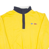 NAUTICA Mens Sweatshirt Yellow 1/4 Zip L
