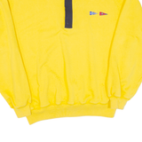 NAUTICA Mens Sweatshirt Yellow 1/4 Zip L