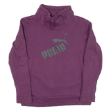 PUMA Womens Sweatshirt Purple High Neck UK 12