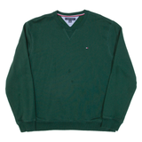 TOMMY HILFIGER Mens Sweatshirt Green XL