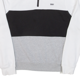 DKNY Womens Sweatshirt Grey 1/4 Zip M