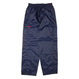 WILSON Mens Track Pants Blue Straight L W30 L32
