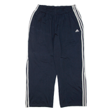 ADIDAS Womens Track Pants Blue Straight L W34 L27