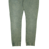 PEPE JEANS Mens Joggers Green Skinny XL W38 L31