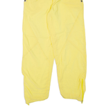 ELLESSE Womens Track Pants Yellow Tapered L W28 L30