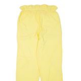 ELLESSE Womens Track Pants Yellow Tapered L W28 L30