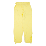 ELLESSE Womens Track Pants Yellow Tapered L W28 L30