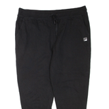 FILA Mens Joggers Black Tapered 2XL W38 L28