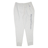 CHAMPION REVERSE WEAVE Whitman College Mens Joggers Grey Tapered L W30 L31