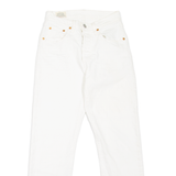 LEVI'S 501 BIG E Jeans Womens White Regular Straight W25 L26