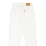 LEVI'S 501 BIG E Jeans Womens White Regular Straight W25 L26