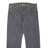 LEVI'S 501 Jeans Mens Grey Regular Straight W35 L27