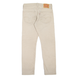 LEVI'S 502 Jeans Mens Beige Regular Tapered W30 L27