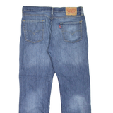 LEVI'S 514 Jeans Mens Blue Slim Straight Stone Wash W34 L30