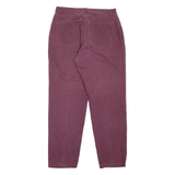 WRANGLER Womens Jeans Maroon Regular Mom W30 L28