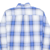 CHAPS Mens Shirt Blue Plaid Long Sleeve XL