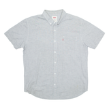 LEVI'S Mens Plain Shirt Grey M