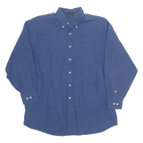 TOMMY HILFIGER Mens Shirt Blue Check Long Sleeve XL