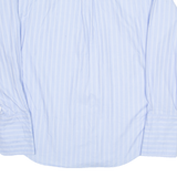 TOMMY HILFIGER Mens Shirt Blue Striped Long Sleeve L