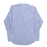 TOMMY HILFIGER Mens Shirt Blue Striped Long Sleeve L