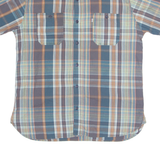 LEVI'S Mens Shirt Blue Plaid L