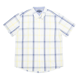 TOMMY HILFIGER Mens Shirt White Plaid XL