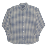NAUTICA Mens Shirt Blue Plaid Long Sleeve XL