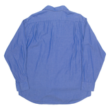 TOMMY HILFIGER Mens Shirt Blue Spotted Long Sleeve L