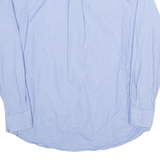 CHAPS Iconic Poplin Mens Shirt Blue Houndstooth Long Sleeve L