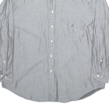 NAUTICA 80's Two-ply Mens Denim Shirt Grey Long Sleeve XL