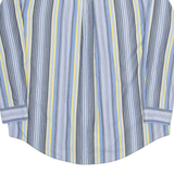 CHAPS Mens Shirt Blue Striped Long Sleeve XL