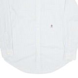 TOMMY HILFIGER Mens Shirt White Check Long Sleeve XL