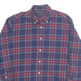 NAUTICA Mens Shirt Blue Plaid Long Sleeve M