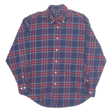 NAUTICA Mens Shirt Blue Plaid Long Sleeve M