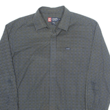 CHAPS Mens Shirt Blue Check Long Sleeve 2XL