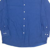 TOMMY HILFIGER Mens Shirt Blue Spotted Long Sleeve L