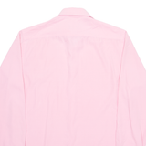NAUTICA Slim Fit Spandex Mens Formal Shirt Pink Long Sleeve L
