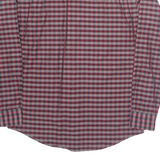 NAUTICA Tailored Fit Mens Shirt Red Check Long Sleeve M