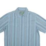 WOOLRICH Mens Shirt Blue Striped L