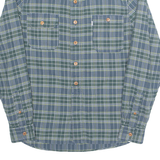 LEVI'S Slim Fit Mens Shirt Blue Check Long Sleeve S
