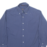 TOMMY HILFIGER Tailored Fit Mens Formal Shirt Blue Long Sleeve L
